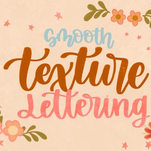 Procreate Texture Lettering Brushes, Textured Calligraphy Brushes for Procreate
