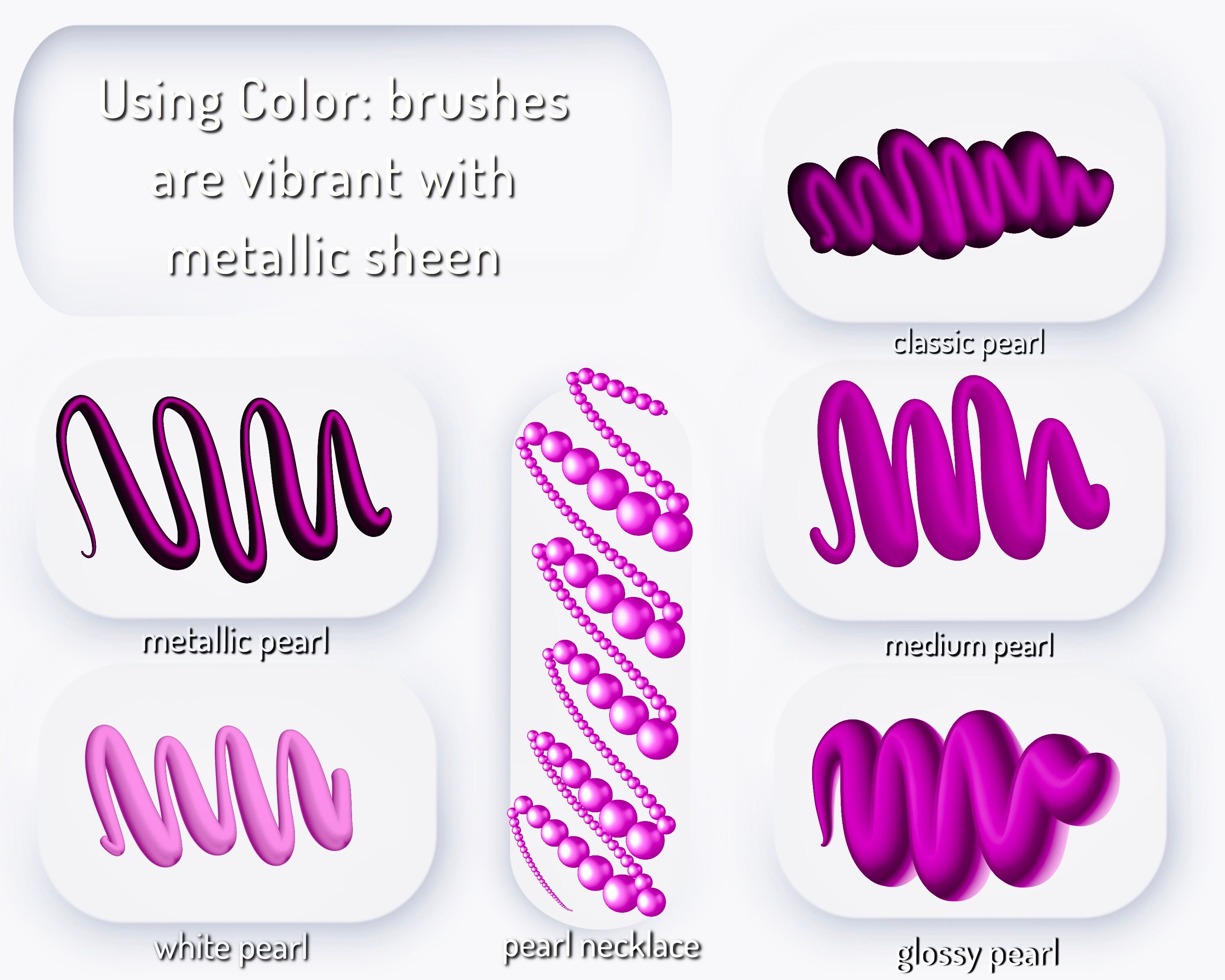 5 Procreate Pearl Brushes Realistic Procreate Pearl Necklace Etsy