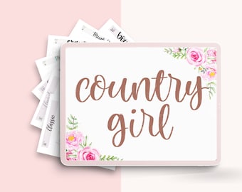 Procreate Lettering Brush, Country Girl Calligraphy, Beginner Guide (Digital Download)