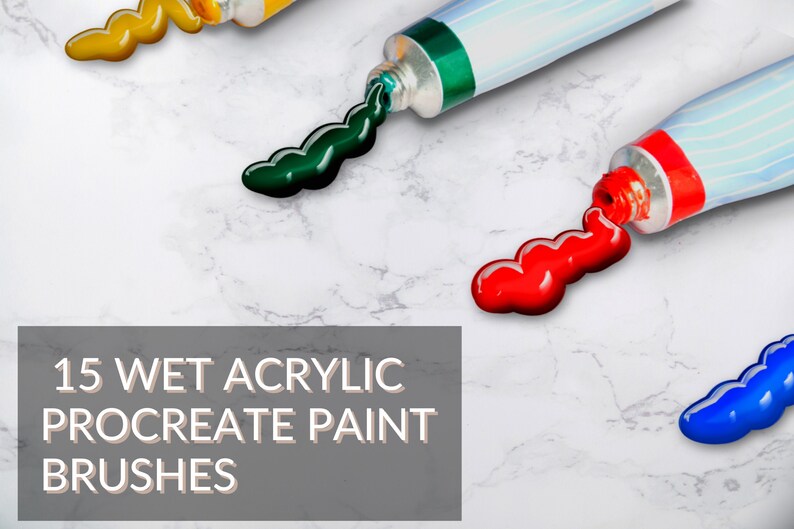Procreate App Metallic-Style Brush 15 Lettering Procreate Brushes 3D Acrylic Procreate iPad Lettering Brushes
