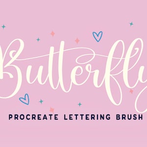 Pincel moderno para Procreate, pincel para lettering, pinceles de caligrafía para lettering de Procreate