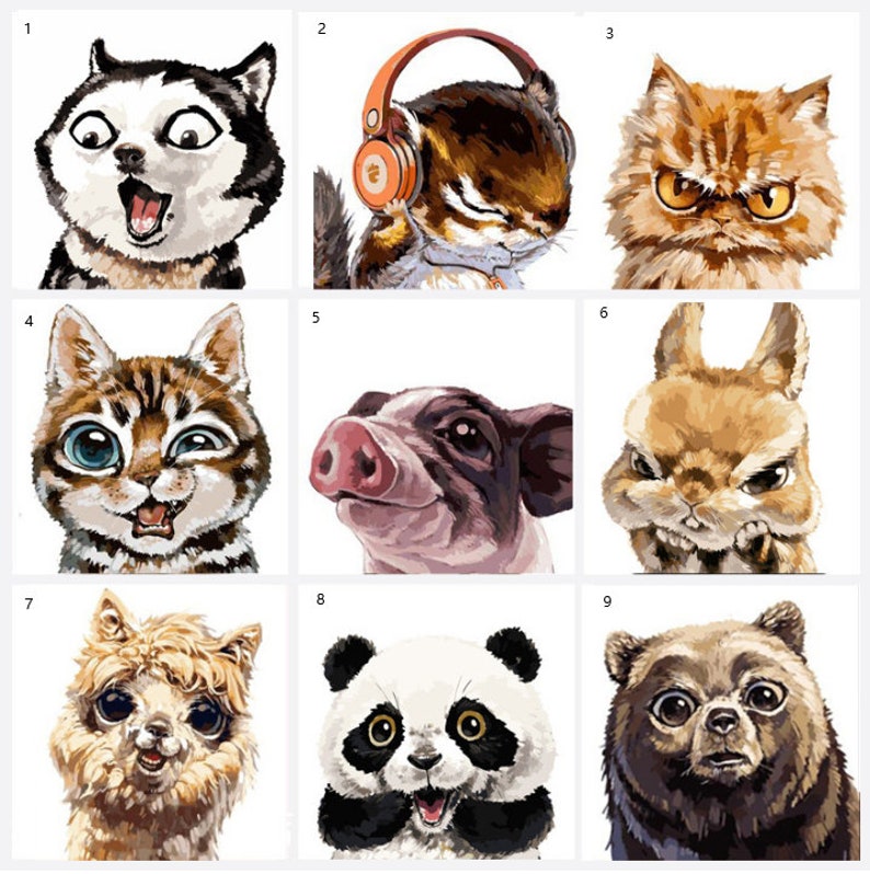 Lovely animals 5D OFFer diamond cro DIY Ranking TOP18 embroidery painting
