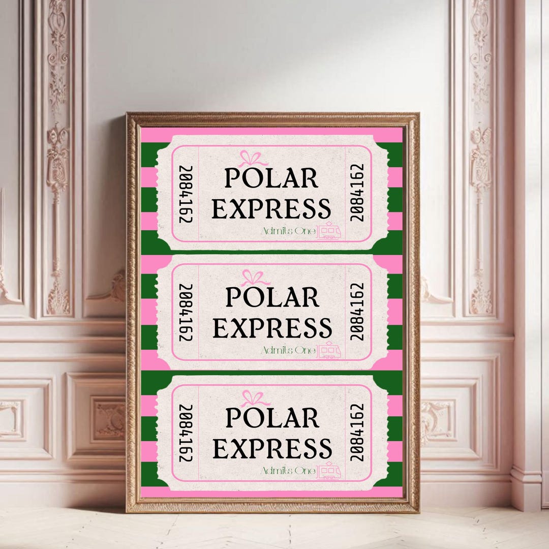 Polar Express Tickets | Polar Express | Girl Christmas | Fun Christmas