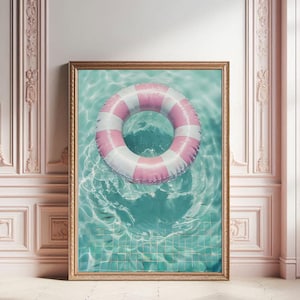 Pink Pool Float | Swimming Pool | Swim Float | Pink Float | Swimming Pool with Float | Summer | Pink Float | Download and Print