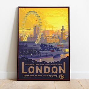 London - Retro Travel Poster | Vintage Art