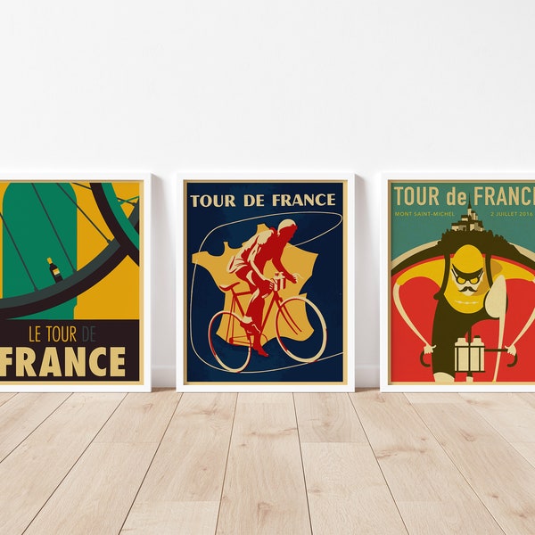 Tour de France - Retro Wielerposters | Vintage kunst