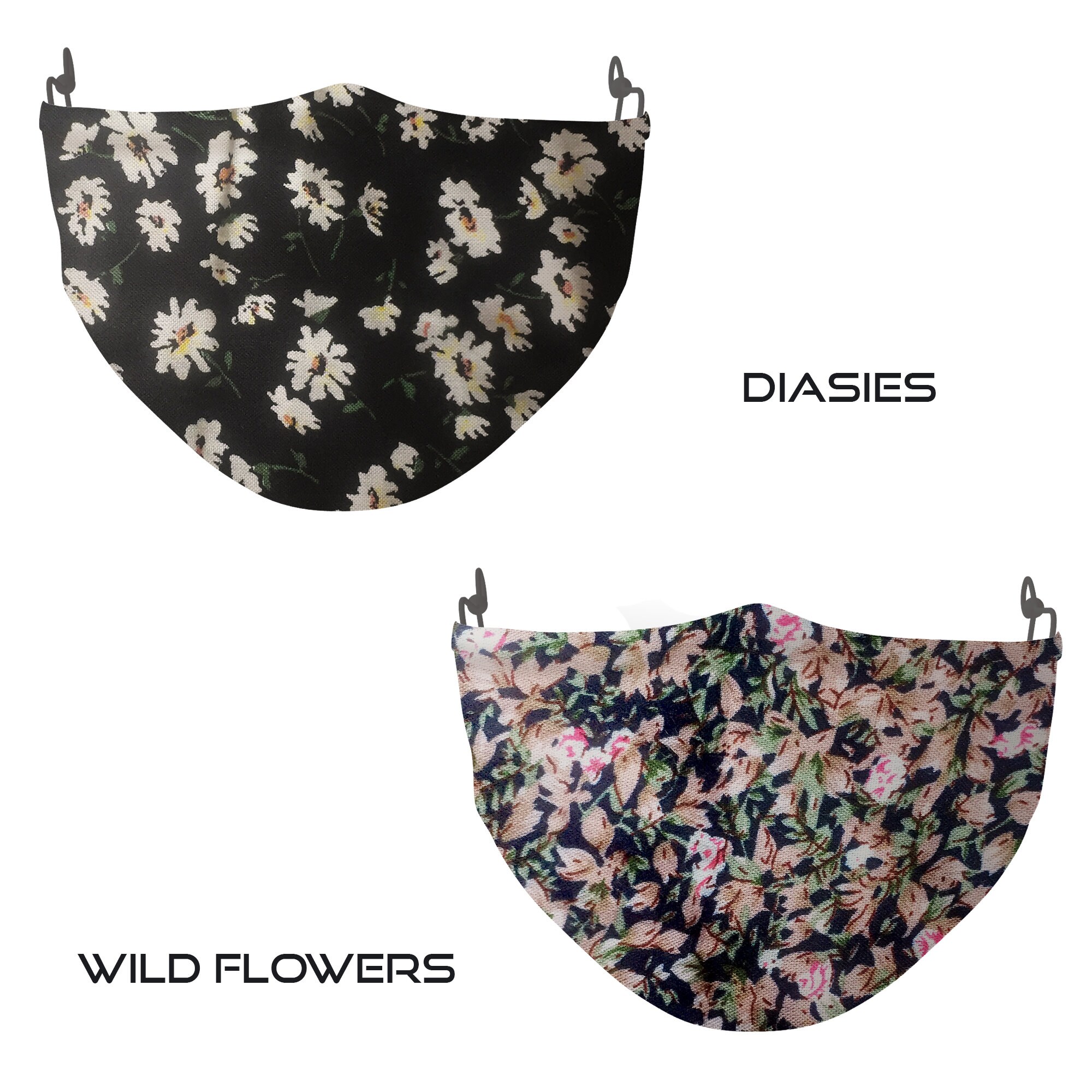 Pack of 2 4 Layer Adjustable Fabric Cotton Filter Face Masks Etsy UK