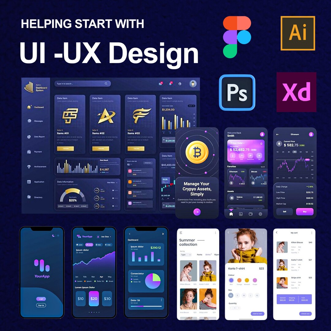 Custom UX / UI Design With Seamless User Experience UI Designer Ux ...