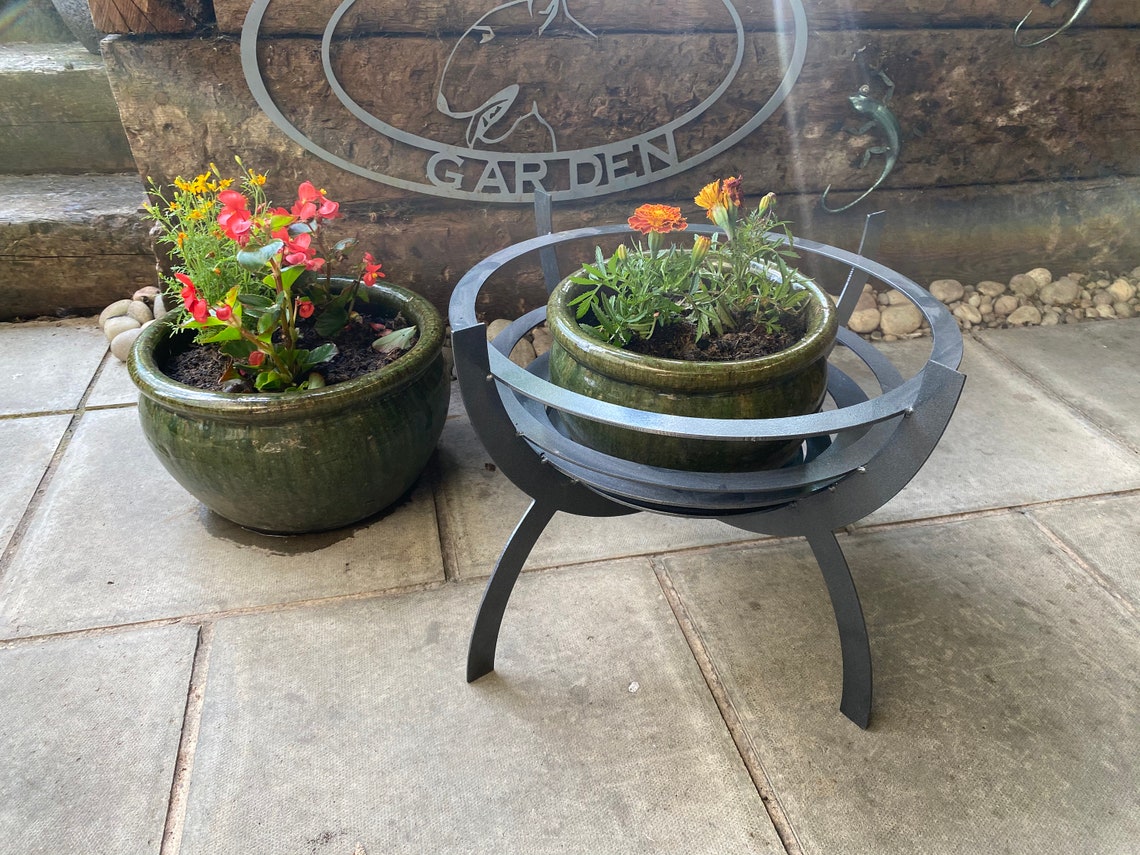Plant pot fire pit planter decorative garden basket Etsy