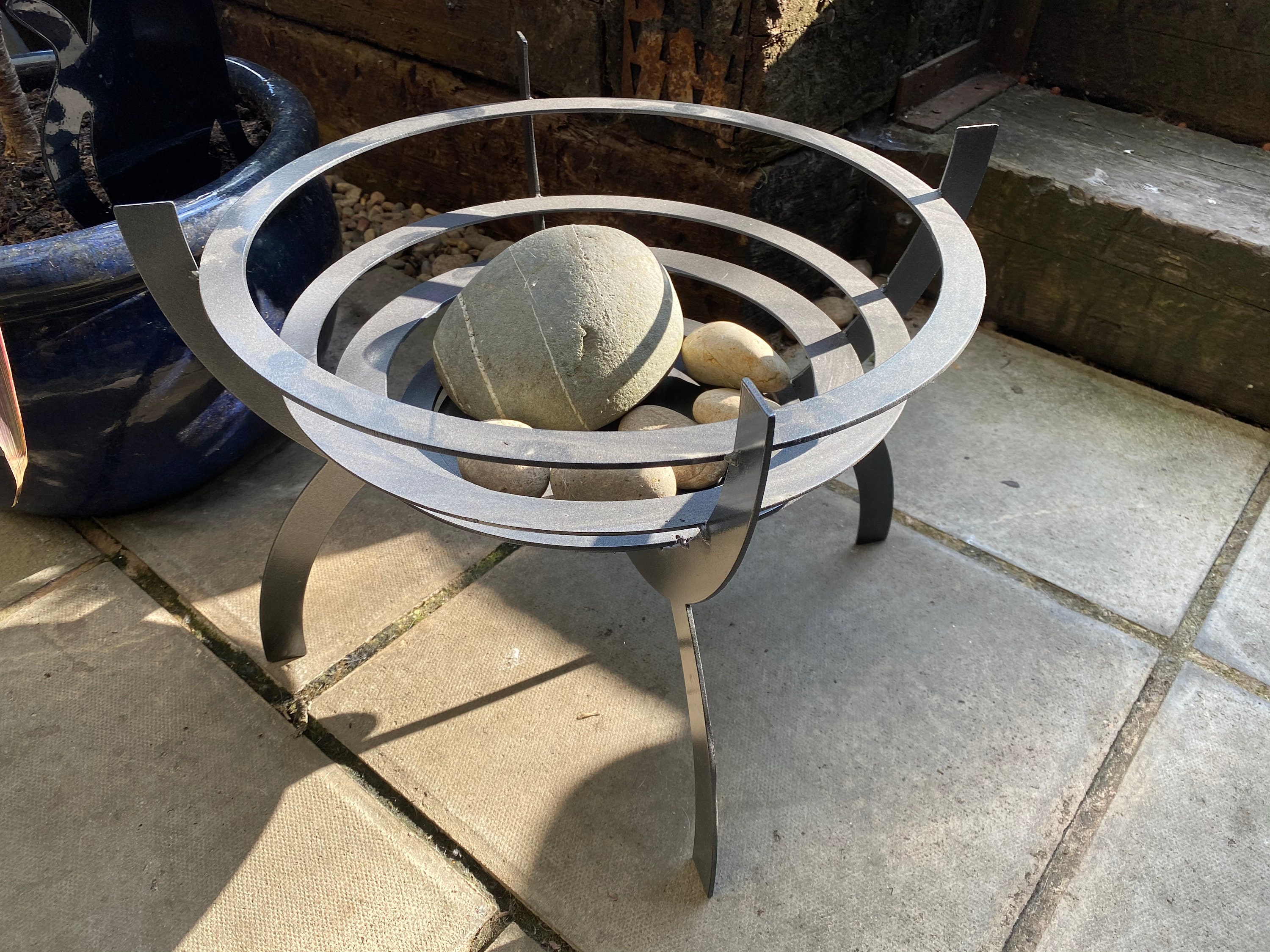 Plant pot fire pit planter decorative garden basket Etsy