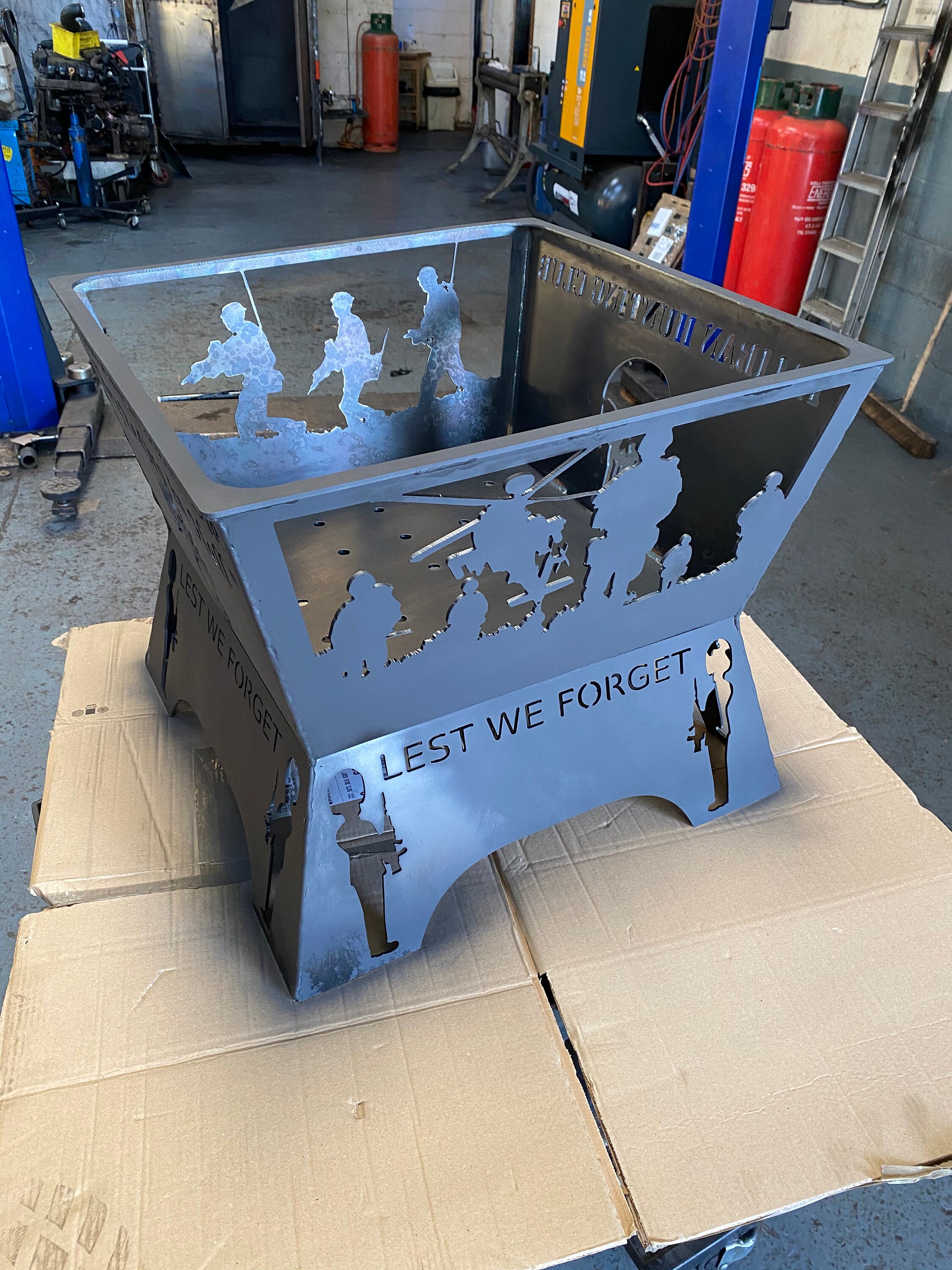Lest We Army Firepit Apache Grenadier Guards Etsy