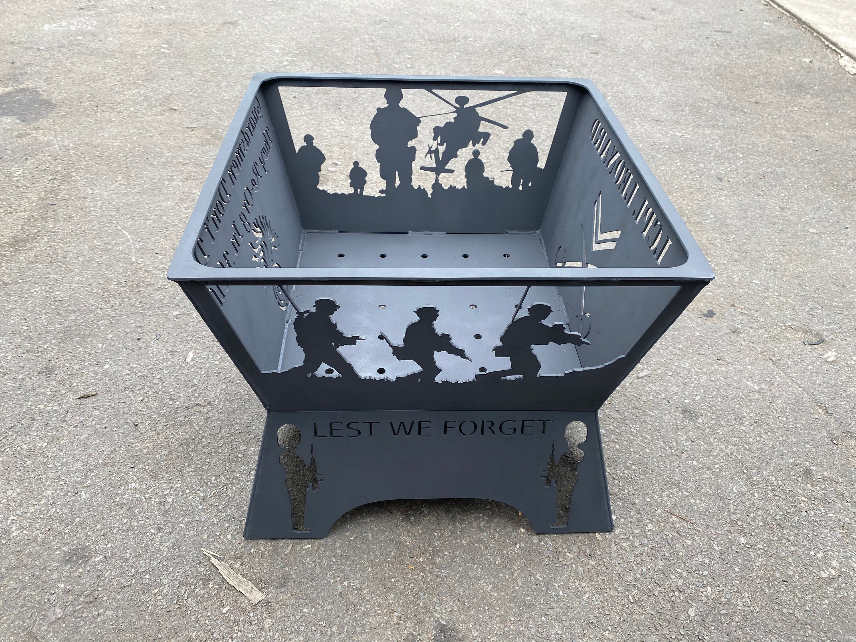 Lest We Army Firepit Apache Grenadier Guards Etsy