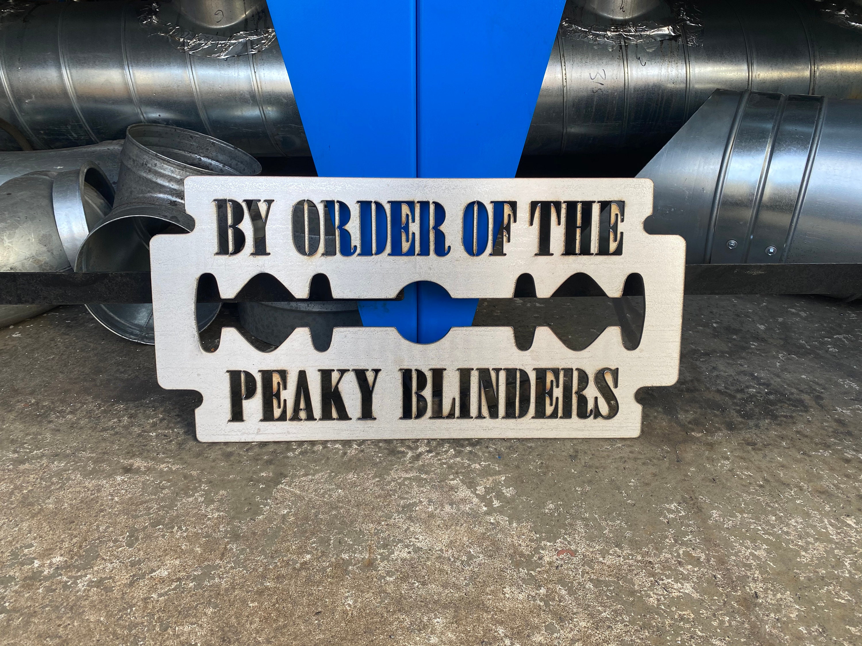 Peaky blinders razor blade wall art Etsy