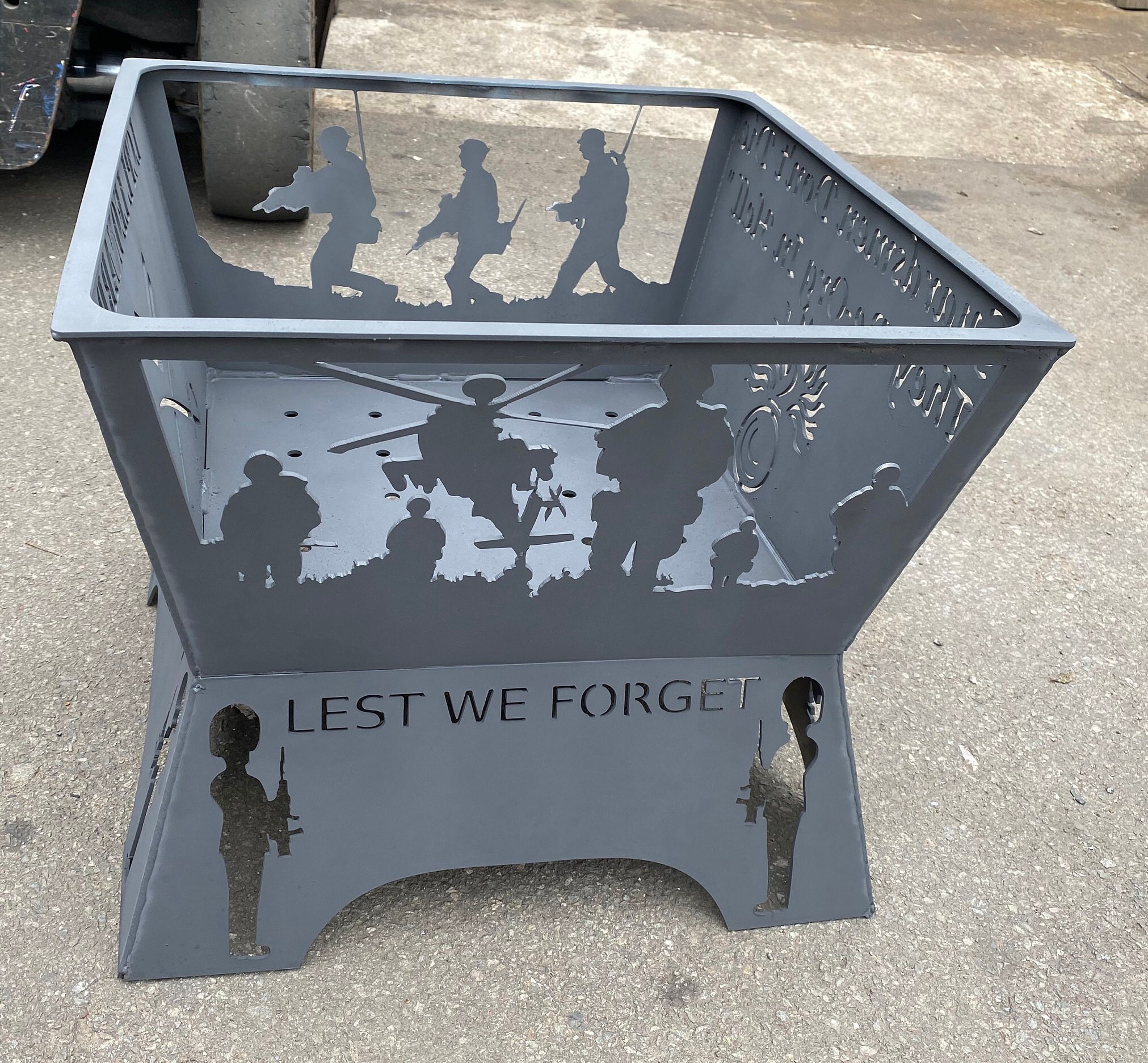 Lest We Army Firepit Apache Grenadier Guards Etsy