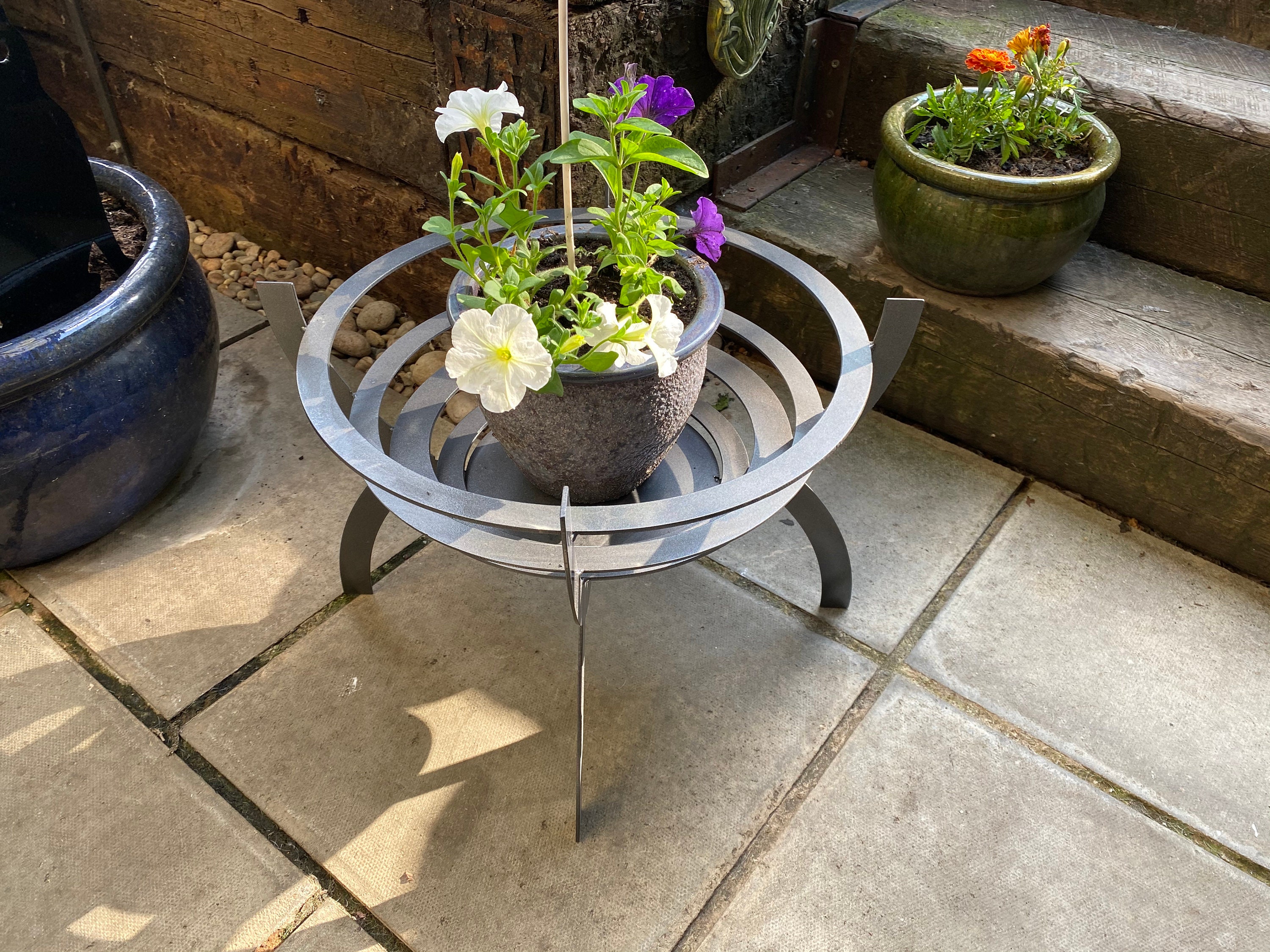 Plant pot fire pit planter decorative garden basket Etsy