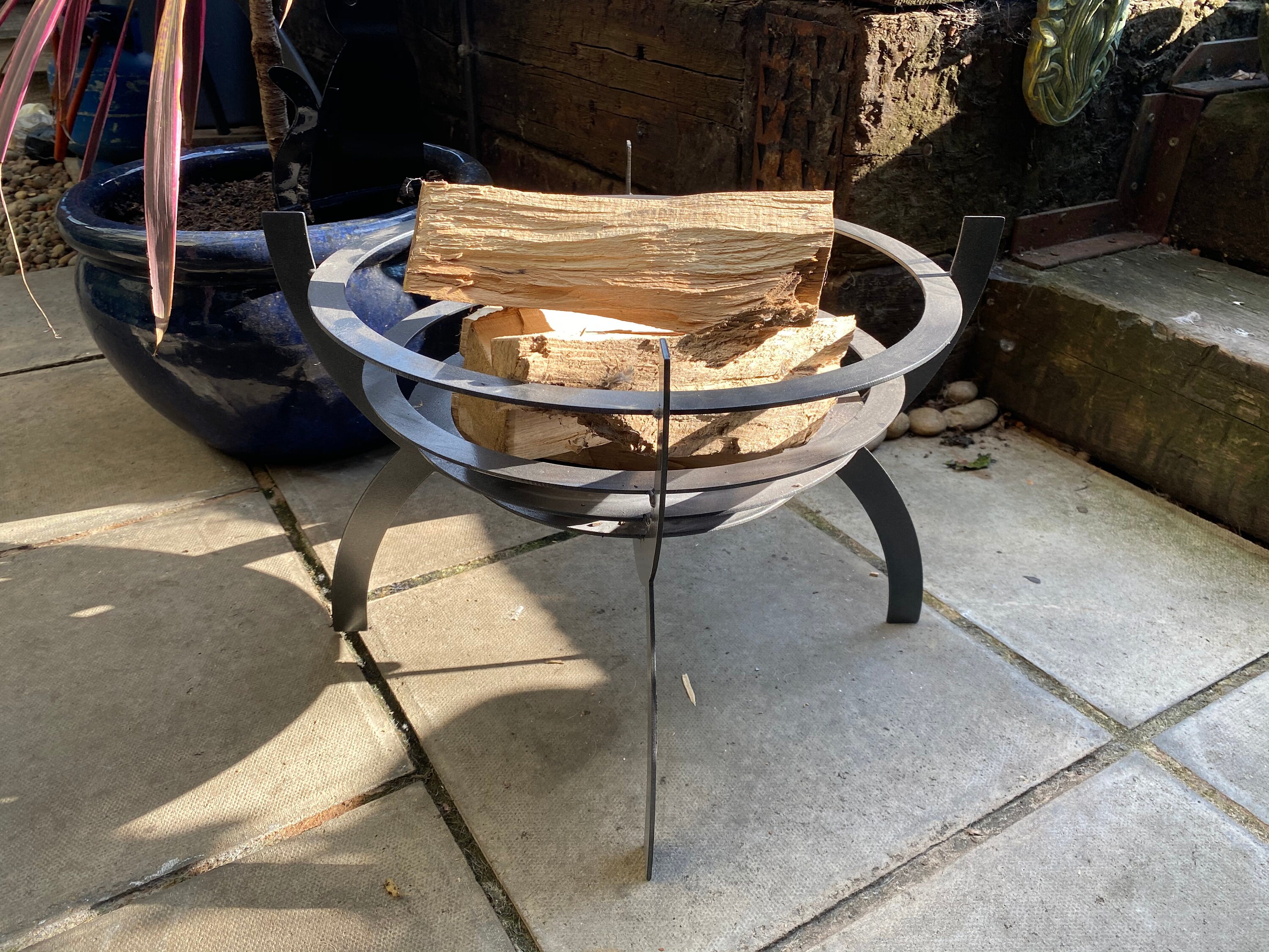 Plant pot fire pit planter decorative garden basket Etsy