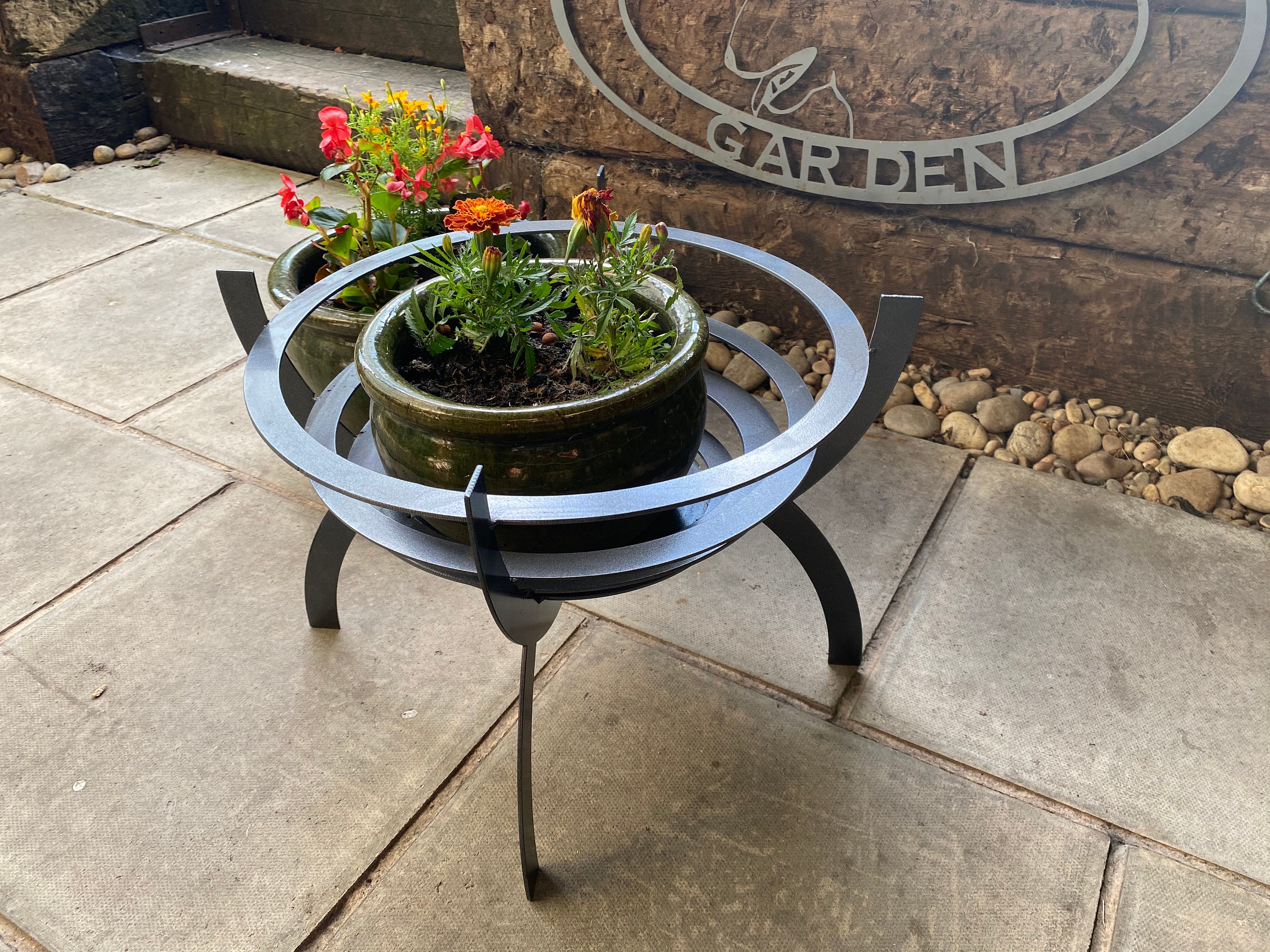 Plant pot fire pit planter decorative garden basket Etsy