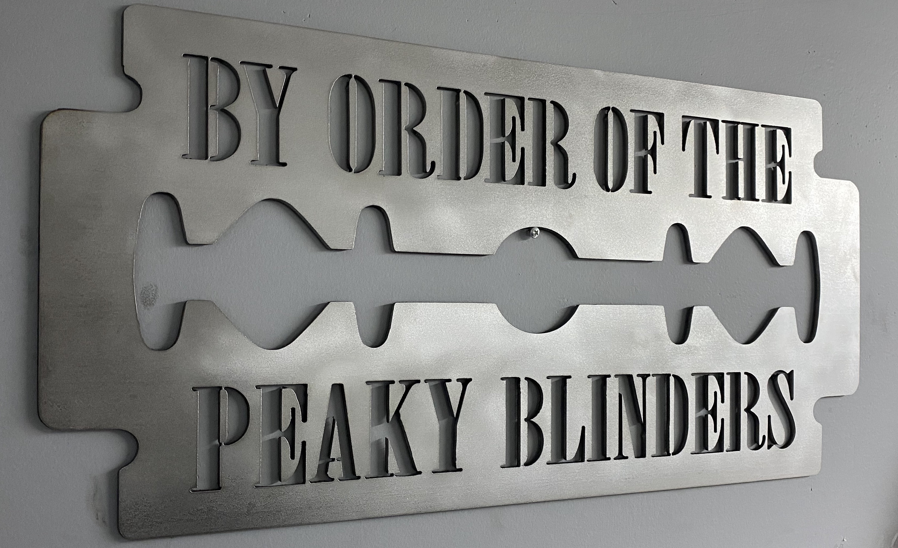 Peaky blinders razor blade wall art Etsy