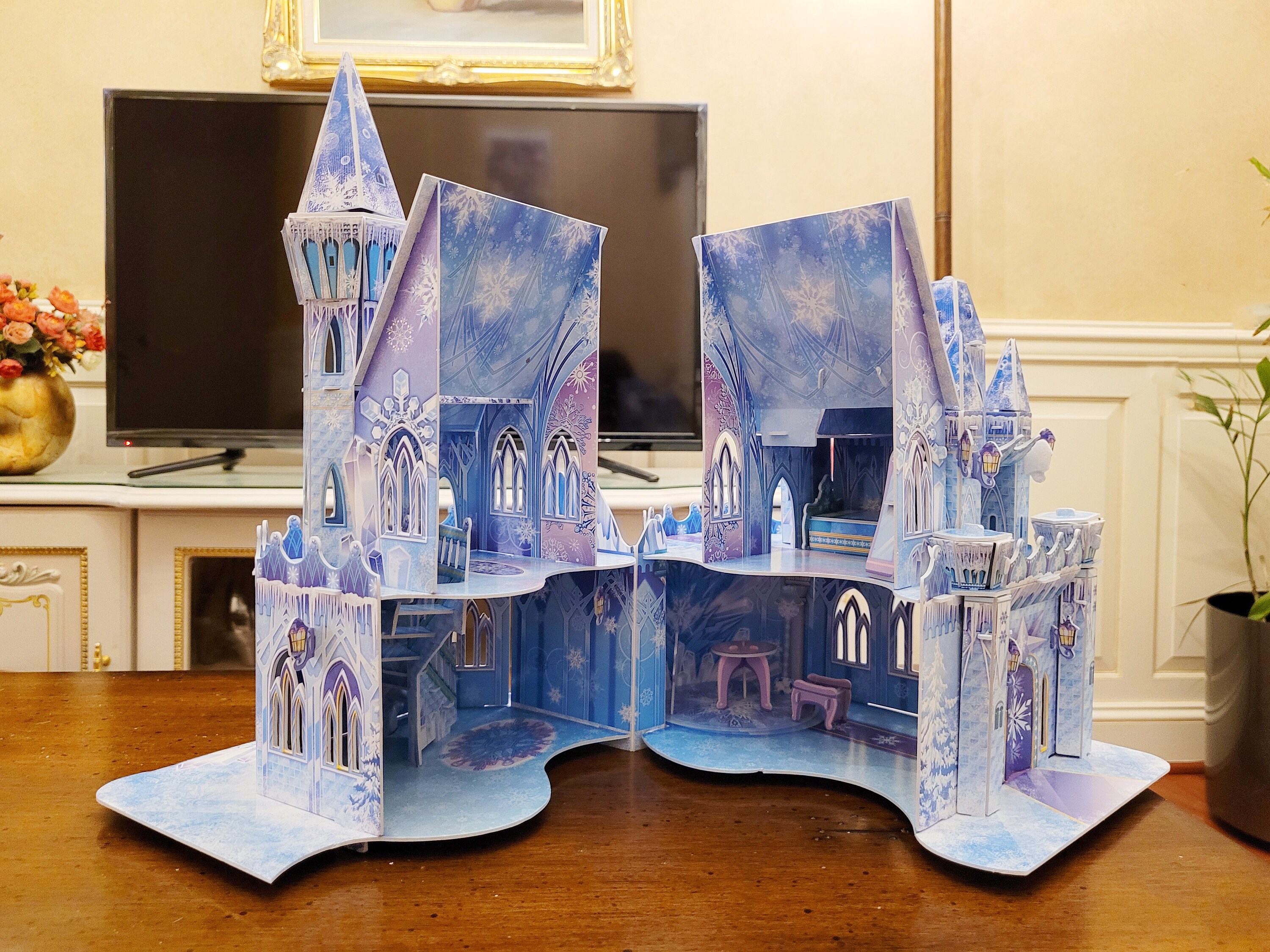 Stunning Ice Castle Frozen Dollhouse Dream House DIY kit 3D Etsy
