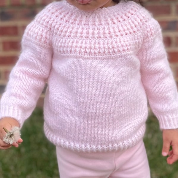 Knitted Baby Jumper Etsy