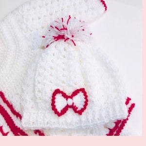 Digital PDF Crochet Pattern: Easy crochet baby beanie hat, crochet cap for baby various sizes with video tutorial, Crochet for Baby patterns