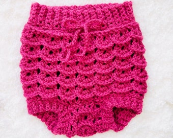 Digital PDF Crochet Pattern: Crochet diaper cover or Crochet baby bloomers pattern with video tutorial by Crochet for Baby