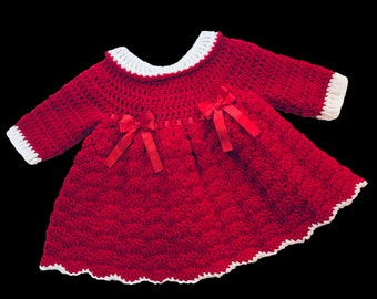 Digital PDF Crochet Pattern: Crochet baby dress, Crochet frock for girls with follow along video tutorial, Crochet for baby patterns