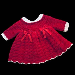 Digital PDF Crochet Pattern: Crochet baby dress, Crochet frock for girls with follow along video tutorial, Crochet for baby patterns