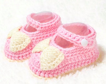 Digital PDF Crochet Pattern: Crochet baby Shoes, Crochet Baby Slippers pattern with follow along video tutorial, Crochet for Baby Patterns