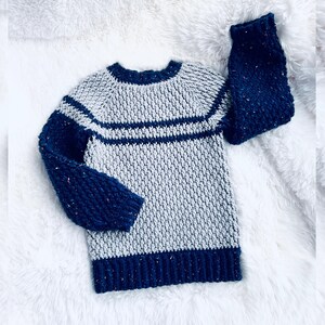 Digital PDF Crochet Pattern: Alpine Forest Sweater Pattern Kids, Boys and Girls Alpine Pullover with Video Tutorial by Crochet for Baby image 7