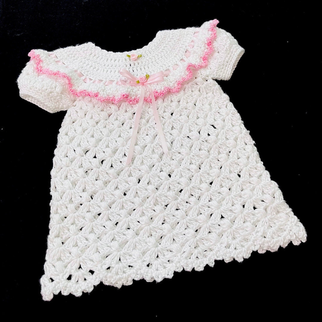 Crochet Nancy Vestido Rosa Crochet Paso Vestidos Crochet Para
