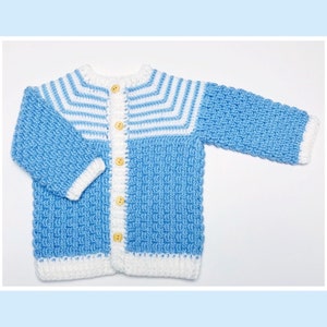 Digital PDF Crochet Pattern: Crochet Cardigan Sweater for Boys - Etsy