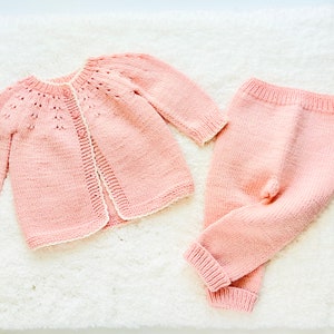 Digital PDF Knit Pattern: Knit Baby Pants Pattern or Knit Baby Trousers ...
