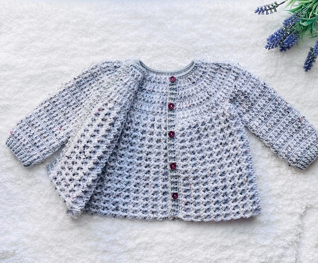 Digital PDF Crochet Pattern: Amelia Crochet Cardigan Sweater, Coat ...