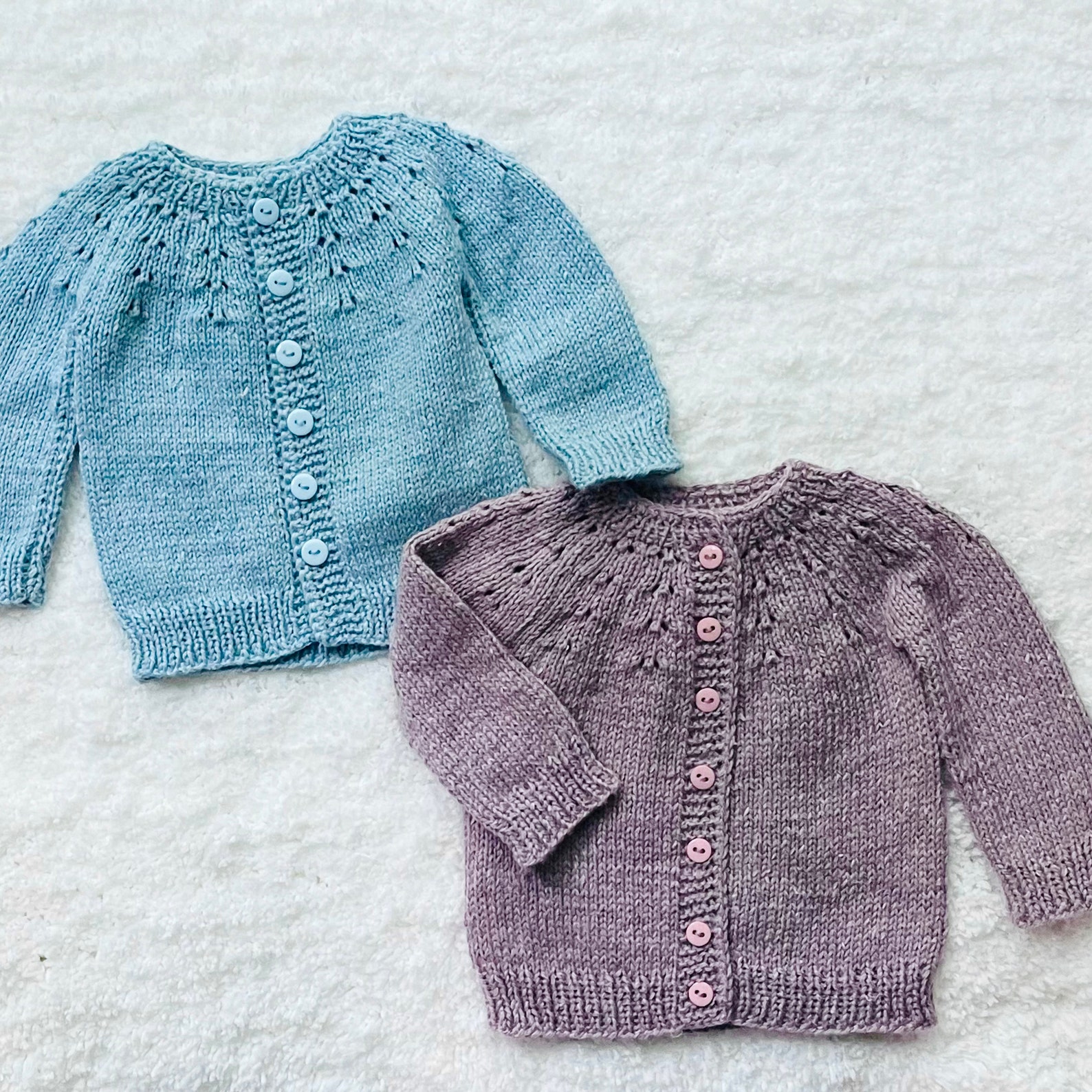 Digital PDF Knit Pattern Easy Knit Baby Cardigan Sweater Etsy