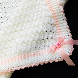 Digital PDF Crochet Pattern: Cozy Waves Baby Blanket with Beautiful Shell Stitch and Gorgeous Border with Video tutorial by Crochet for Baby