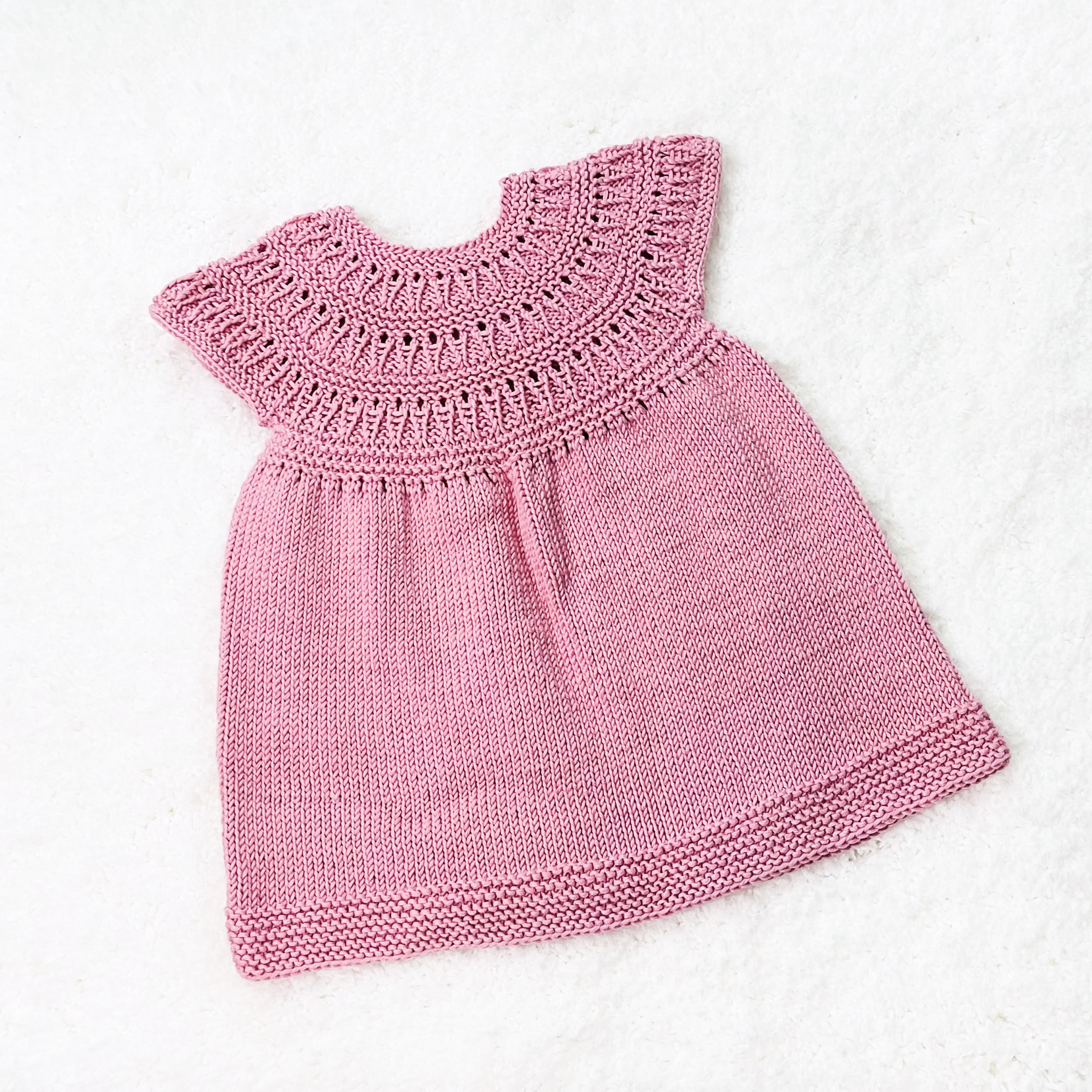 knitted newborn dress pattern free Dress Knitting Patterns