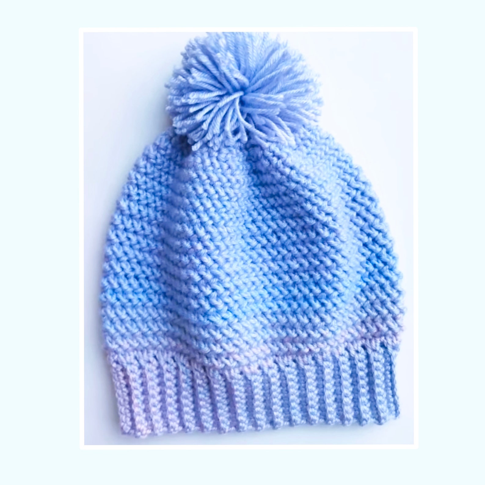 Digital PDF Crochet Pattern: Easy Herringbone Stitch Crochet Beanie Hat ...