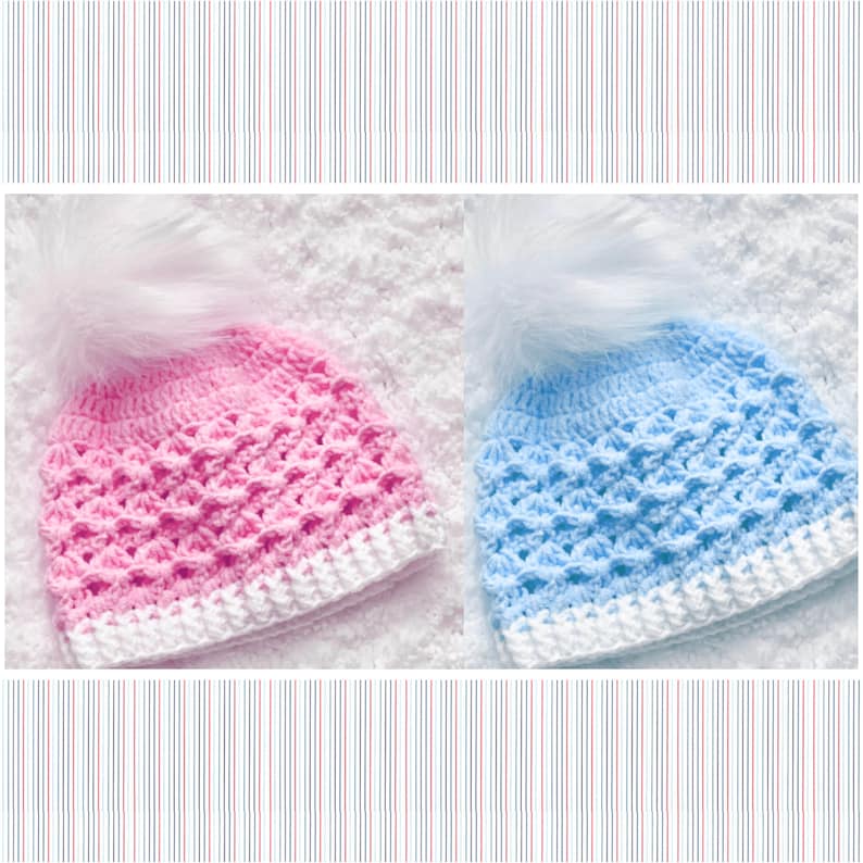 Digital PDF Crochet Pattern Easy Crochet Baby Hat Crochet Etsy