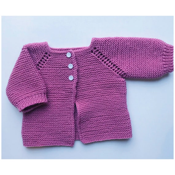 Modello ai ferri in PDF digitale: cardigan, cappotto o giacca per