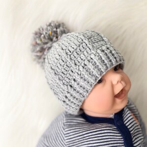 Digital PDF Crochet Pattern: Crochet Baby Hat Pattern for Boys and ...