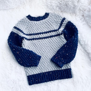 Digital PDF Crochet Pattern: Alpine Forest Sweater Pattern Kids, Boys and Girls Alpine Pullover with Video Tutorial by Crochet for Baby image 5