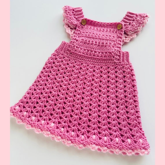 Digital PDF Crochet Pattern: Crochet Baby Girl Overall Dress - Etsy