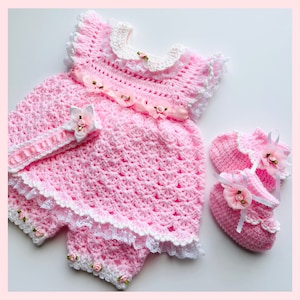 Digital PDF Crochet Pattern: Crochet Baby Dress, Crochet Frock for ...