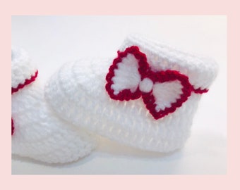 Digital PDF Crochet Pattern: Crochet Baby Booties and Crochet Baby Hat Set with follow along video tutorial, Crochet for Baby patterns