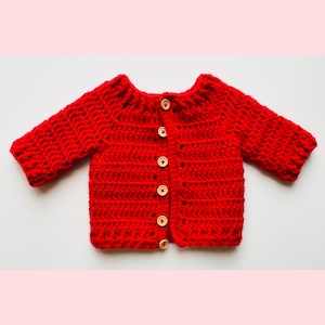 Digital PDF Crochet Pattern: Kindness Day Crochet Newborn Baby Cardigan ...