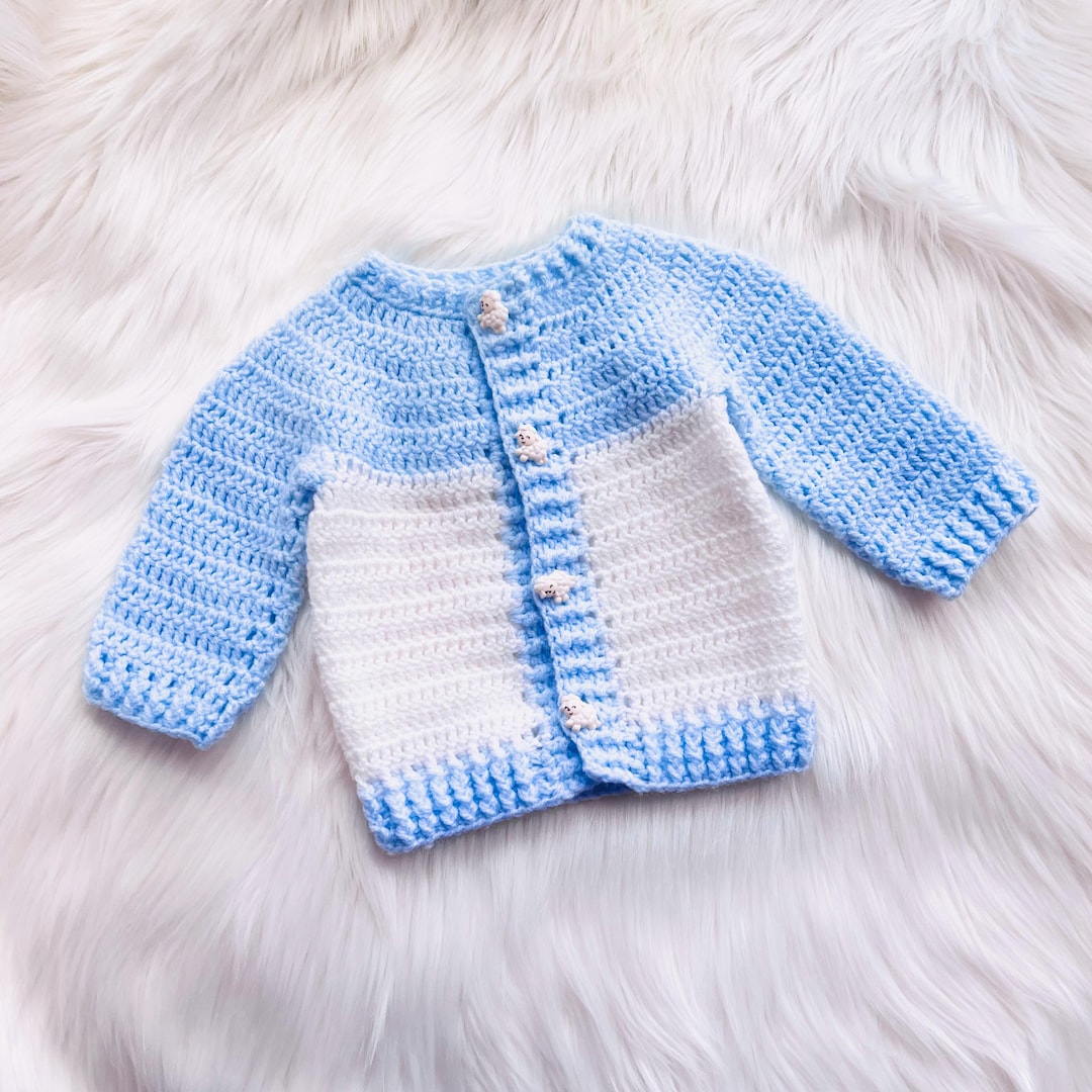 Digital PDF Crochet Pattern: Little Nile Crochet Baby Cardigan
