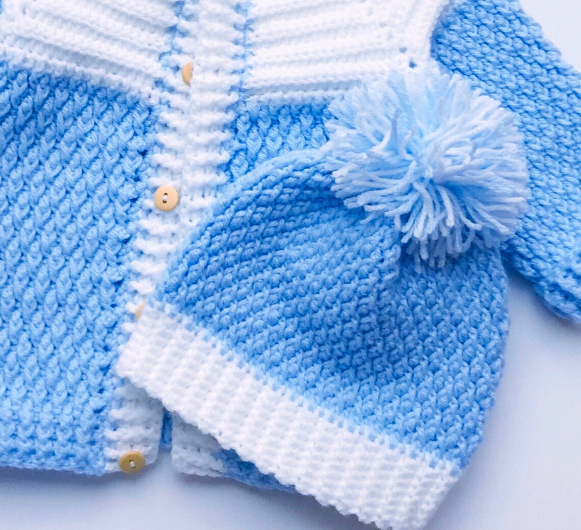 Digital PDF Crochet Pattern: Crochet Baby Beanie Hat for Boys and Girls ...
