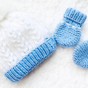 Digital PDF Knit Pattern: Easy Knit Baby Mittens, Knit Baby Gloves ...