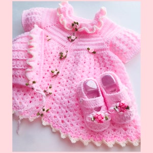Digital PDF Crochet Pattern: Crochet Baby Girl Dress or Crochet Frock ...